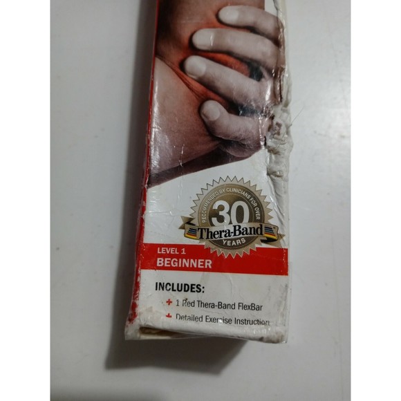 Thera-Band Flex Bar RED Light Resistance Grip Wrist Hand Tennis Elbow Rehab - Picture 6 of 6